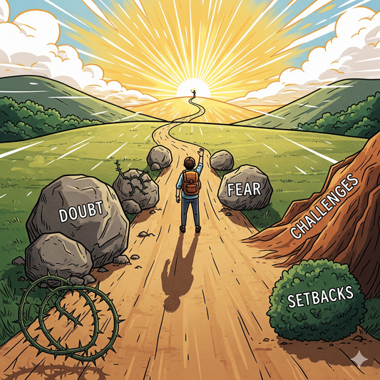 To visualize the theme of your story, here is a generated image that represents the journey to success.