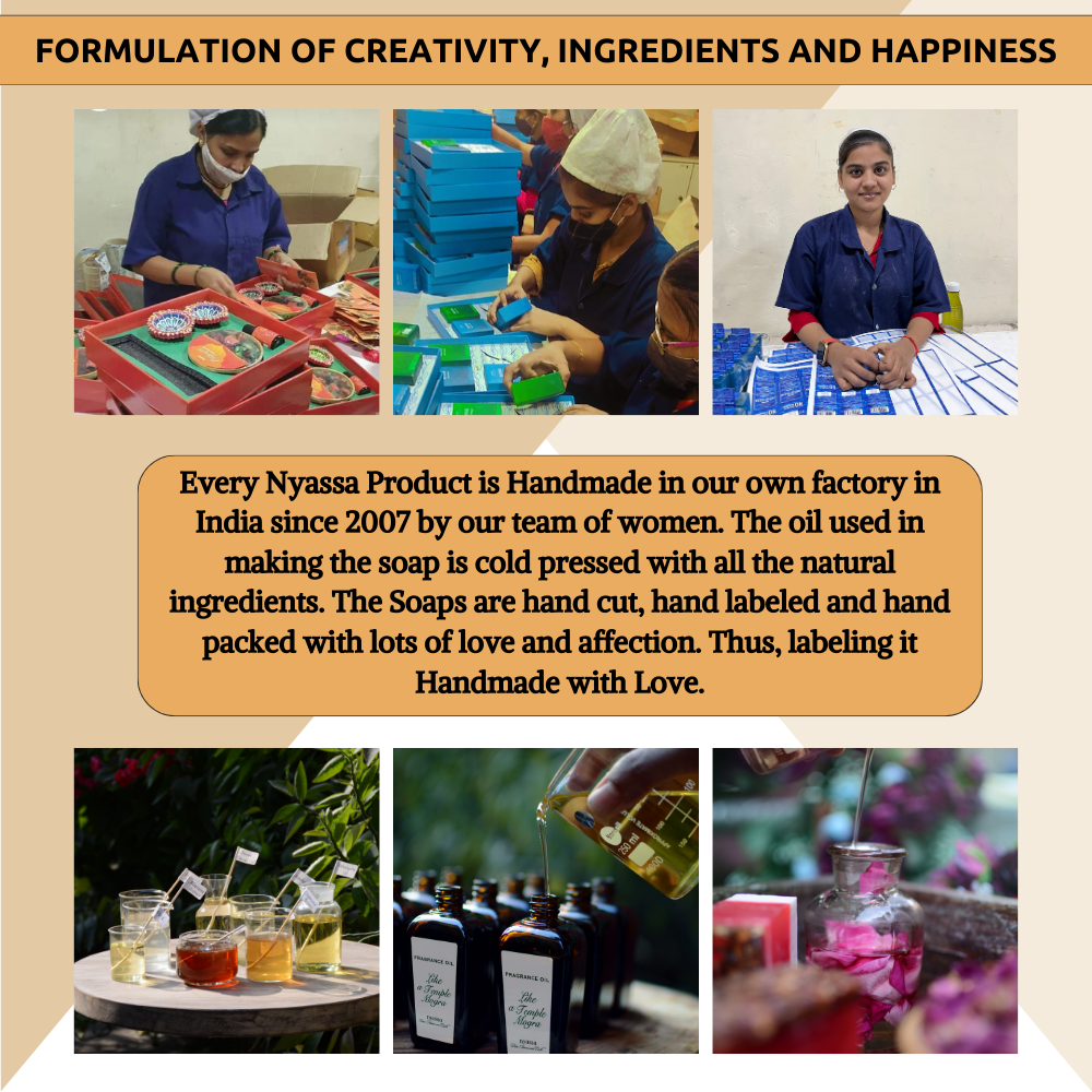 An Indian Tradition - Set of 3 Handmade Soaps - Nyassa