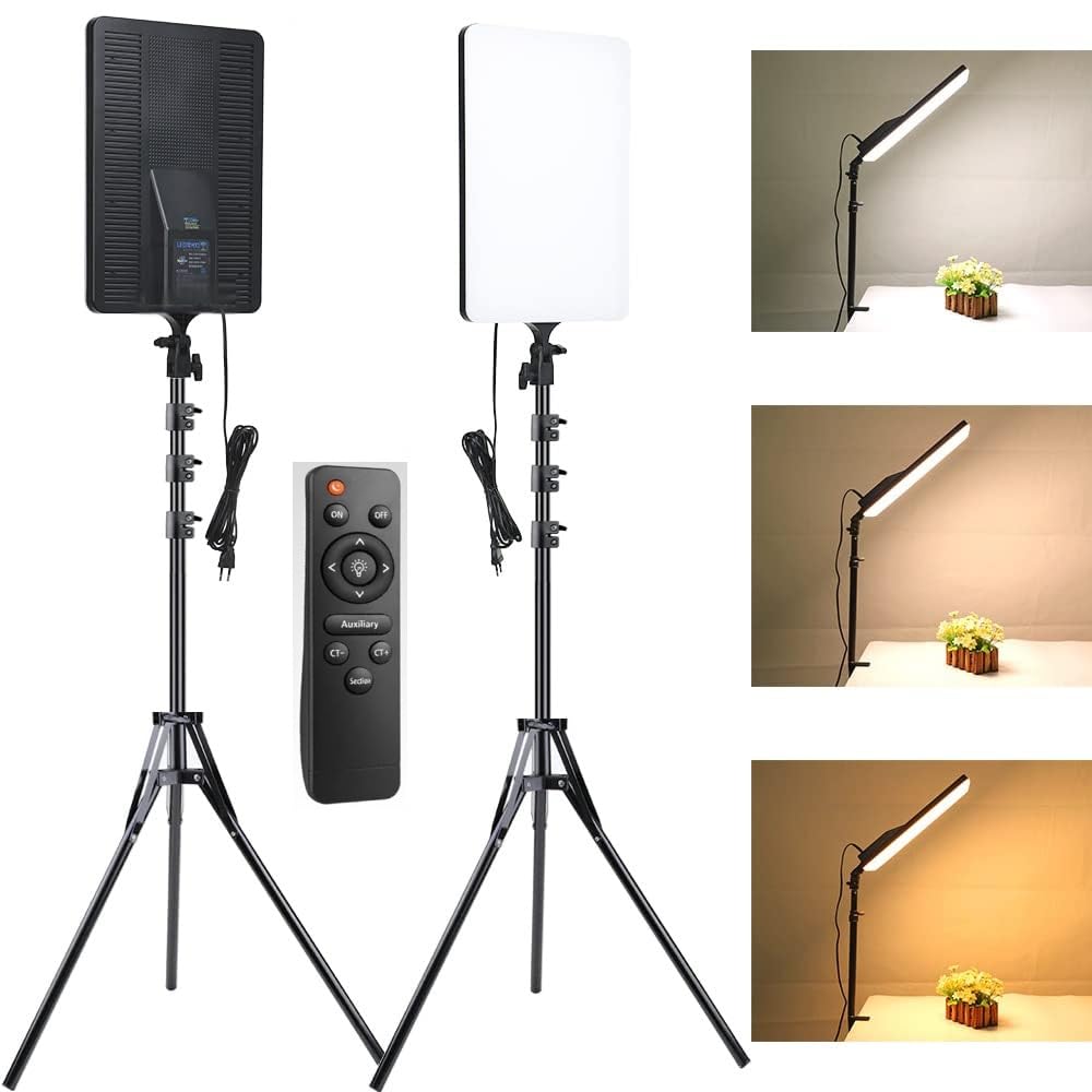 24 Inch LED Video Panel Portable Studio Lights for Photo Shoots Lighting