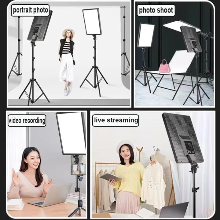 24 Inch LED Video Panel Portable Studio Lights for Photo Shoots Lighting
