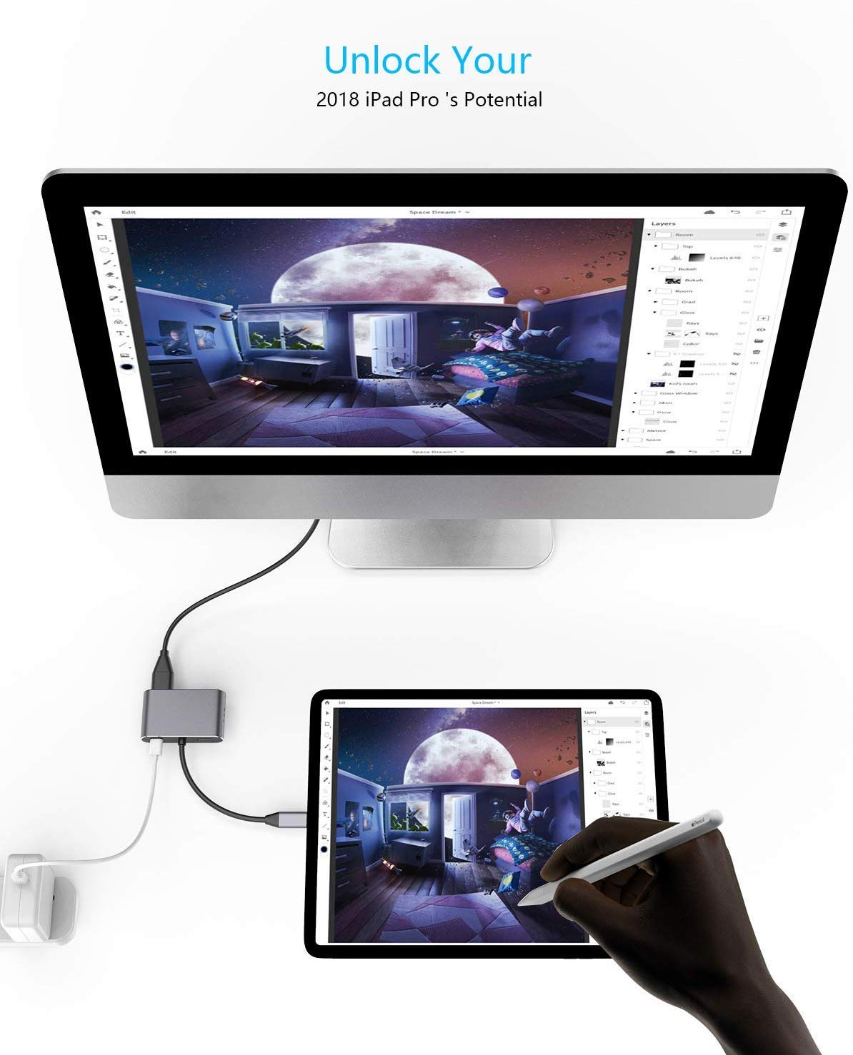 VGA Multimedia Card Travel Docking Station