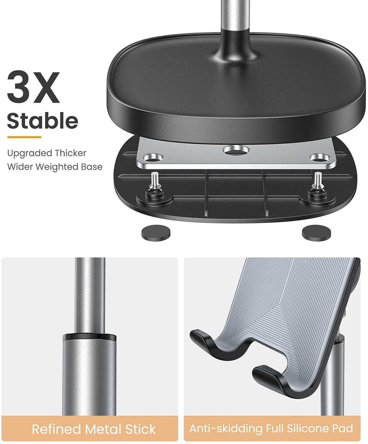 Angle Ergonomic Adjustable Phone Tablet Mobile Stand