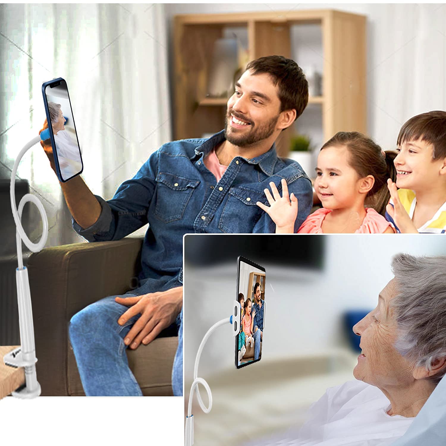 durReey Universal Mobile Phone Holder & Tablet Holder with 360° Rotation