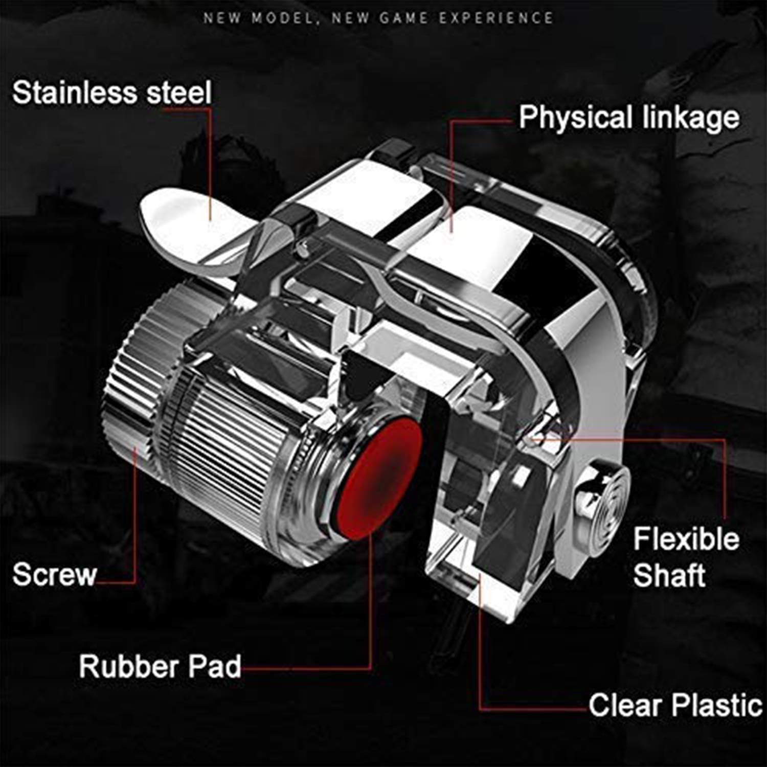 durReey Controller Trigger Aim Key L1 R1 Shooting Fit for Call of Duty COD, PUBG, Knives Out, for Survival Rules, for Survivor Royale, for Critical Ops, etc. (R11)