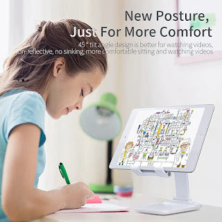Adjustable & Foldable Cell Phone Tablet Stand Anti Slip Foldable Mobile Holder