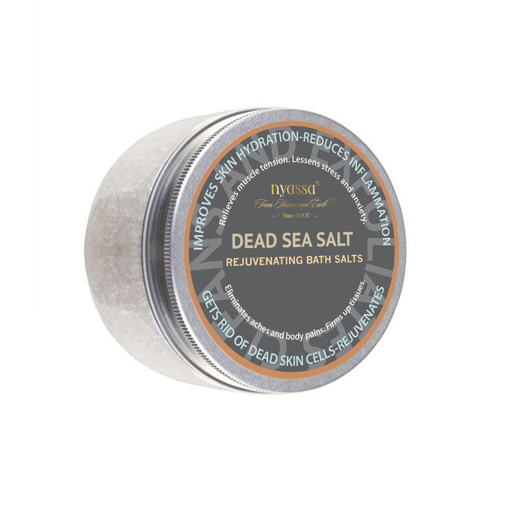 Dead Sea Salt Rejuvenating Bath Salts. Pure and Authentic for Natural Treatment - Nyassa