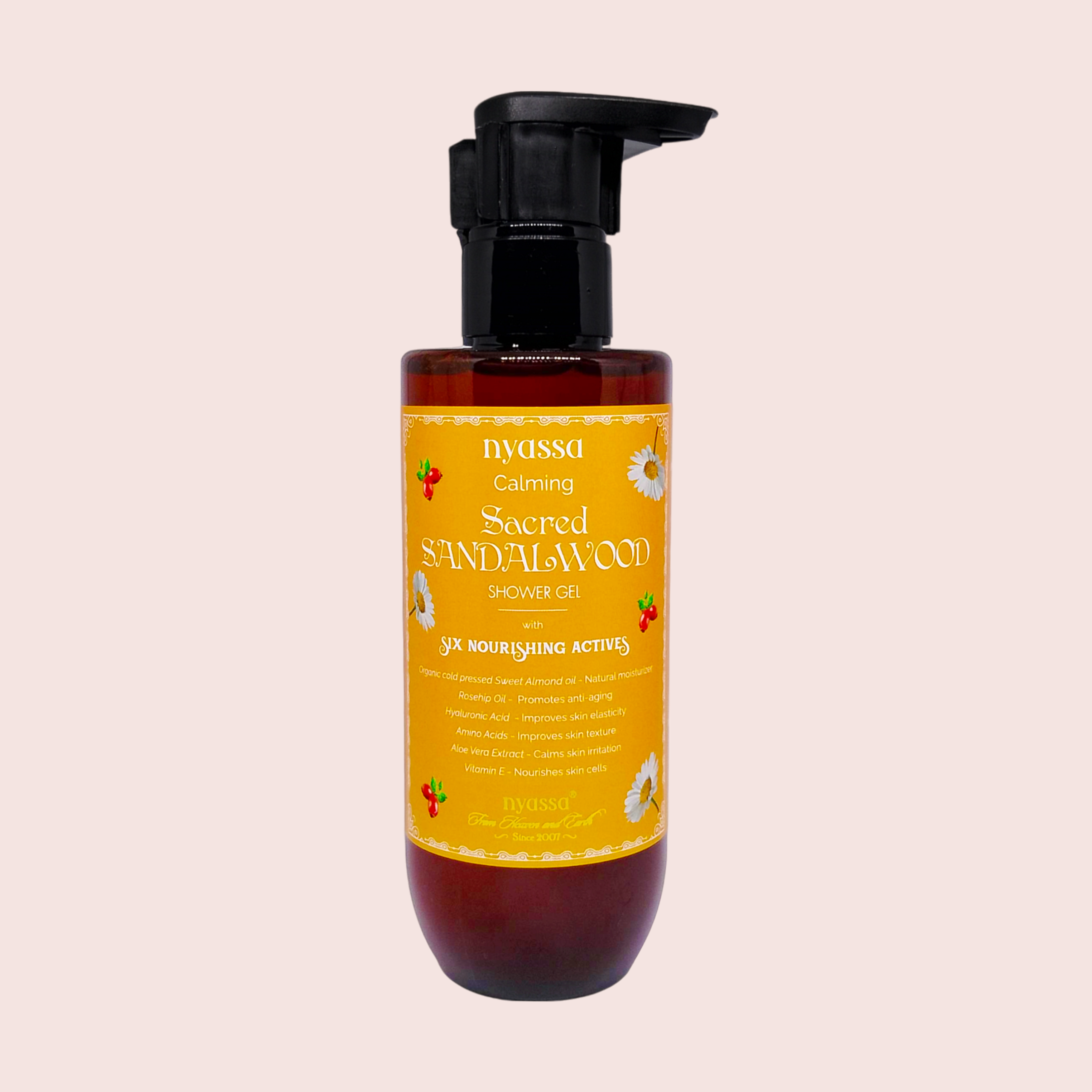 Calming Sacred Sandalwood Shower Gel With 6 Nourishing Actives 210ml