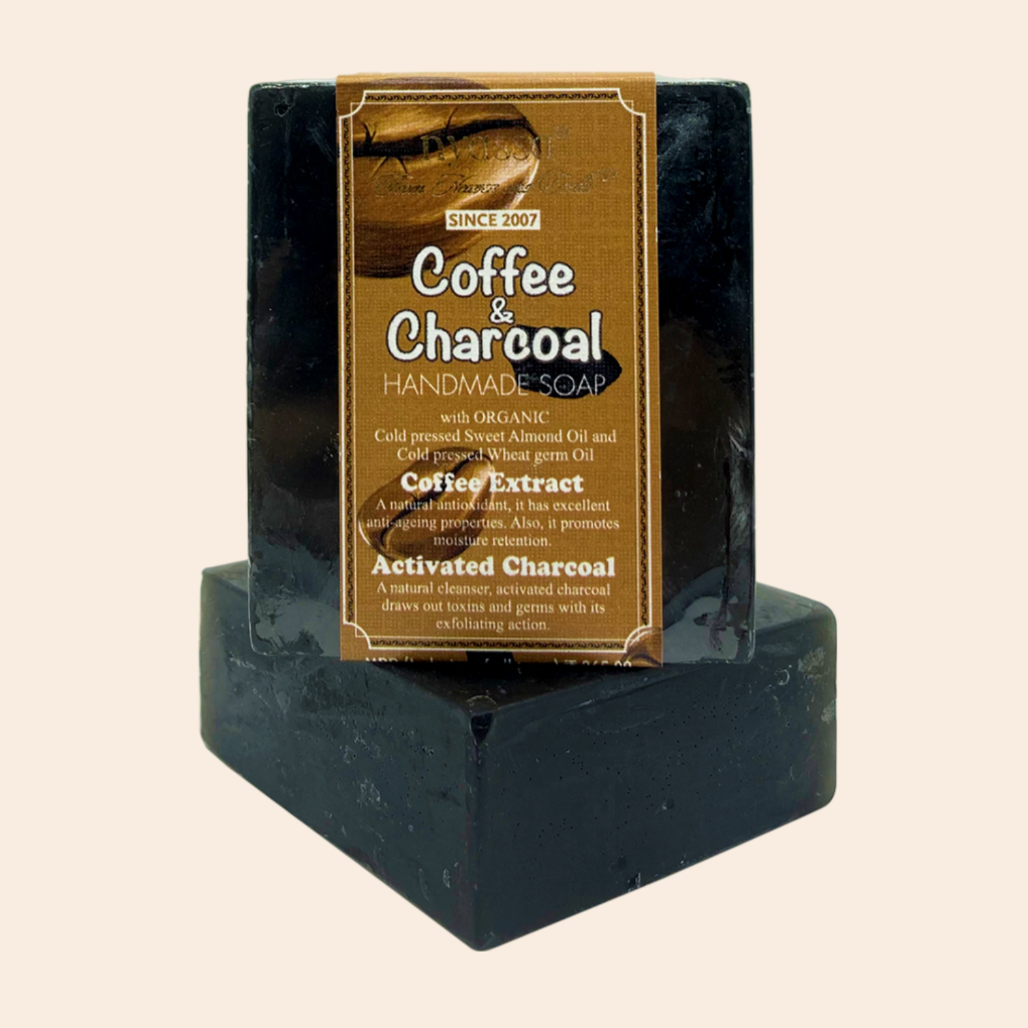 Coffee and Charcoal Handmade soap 150gm