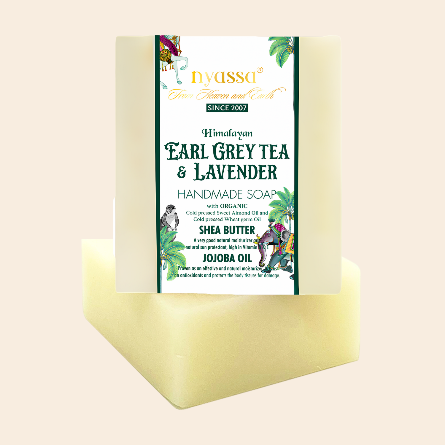 Earl Grey Tea & Lavender Handmade Natural Bathing Soap 150gm