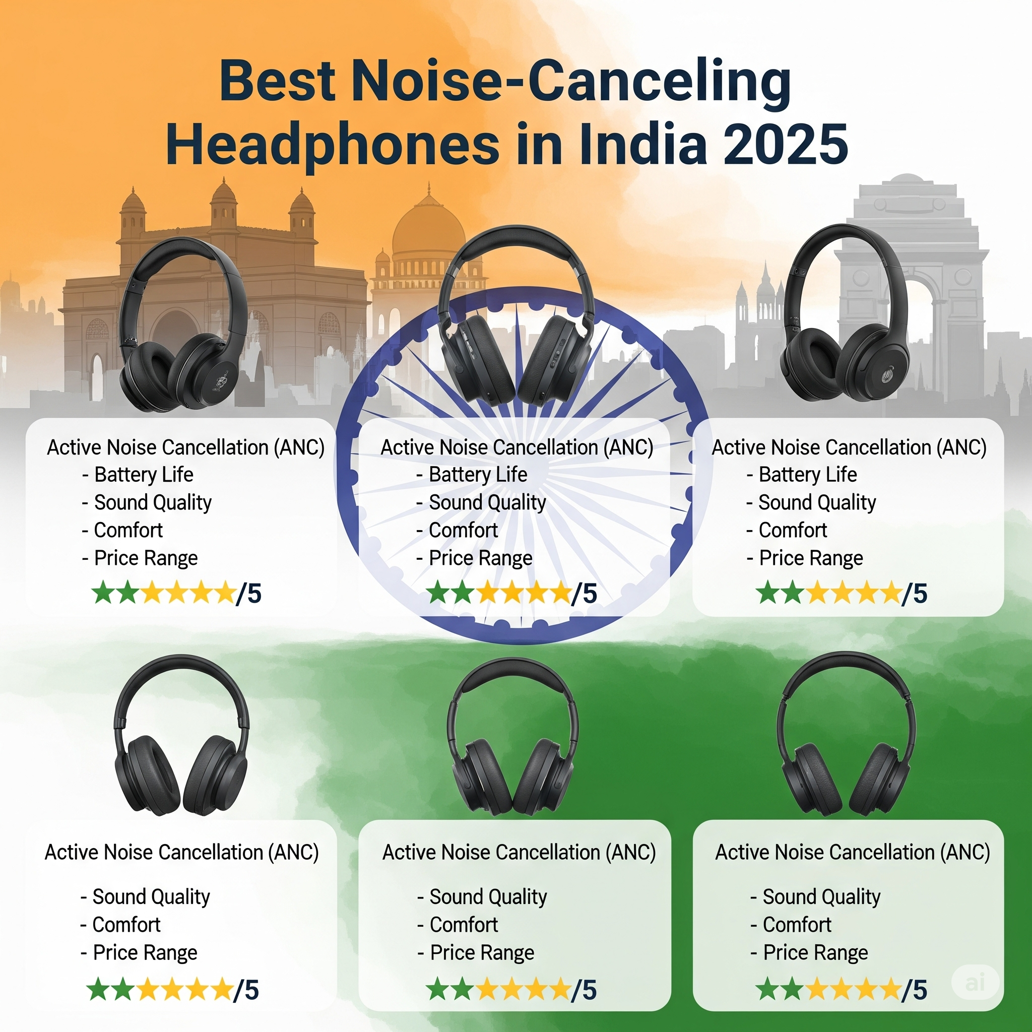 Best Noise-Canceling Headphones in India 2025, Shop Smarter With durReey.com
