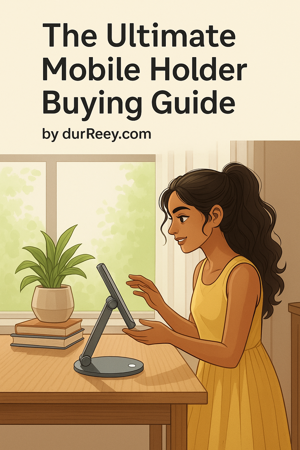  A cartoon-style book cover with the title "Willow and the Wonderful mobile Stand" at the top.