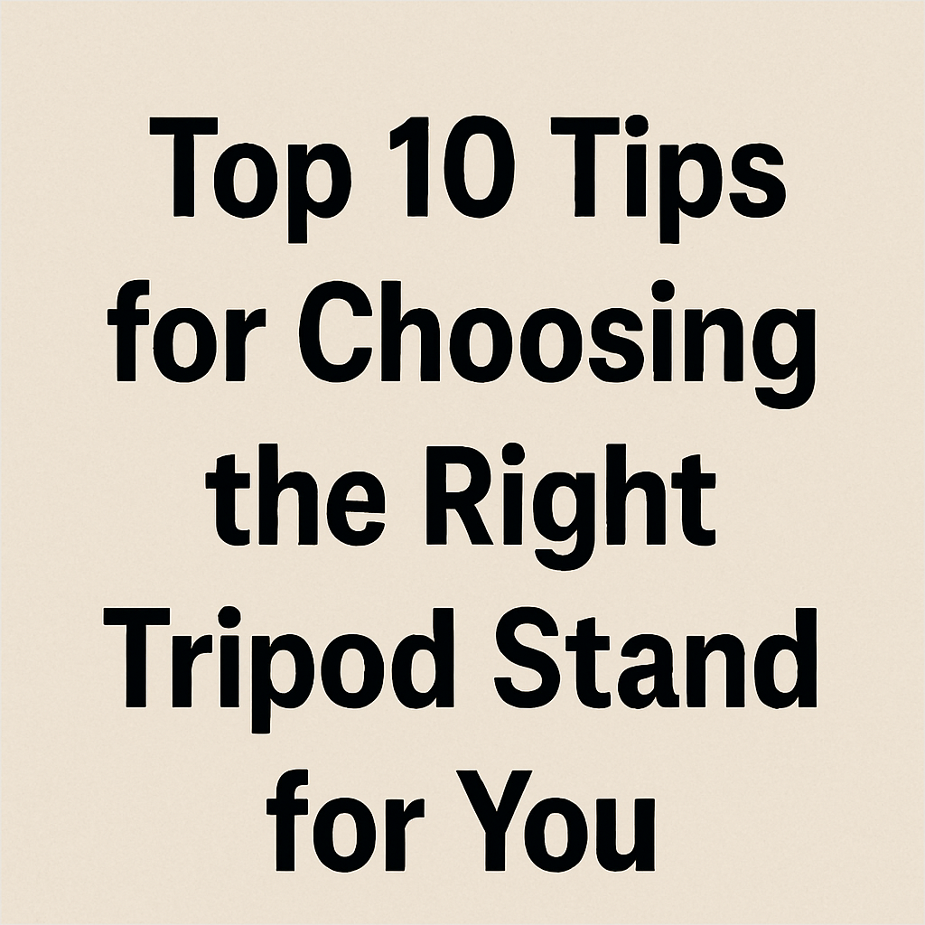  Top 10 Tips for Choosing the Right Tripod Stand for You