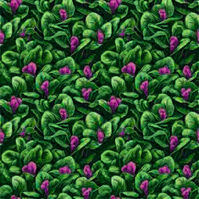 Lush Green Leaves &amp; Pink Buds Seamless Pattern - Tropical Botanical Design
