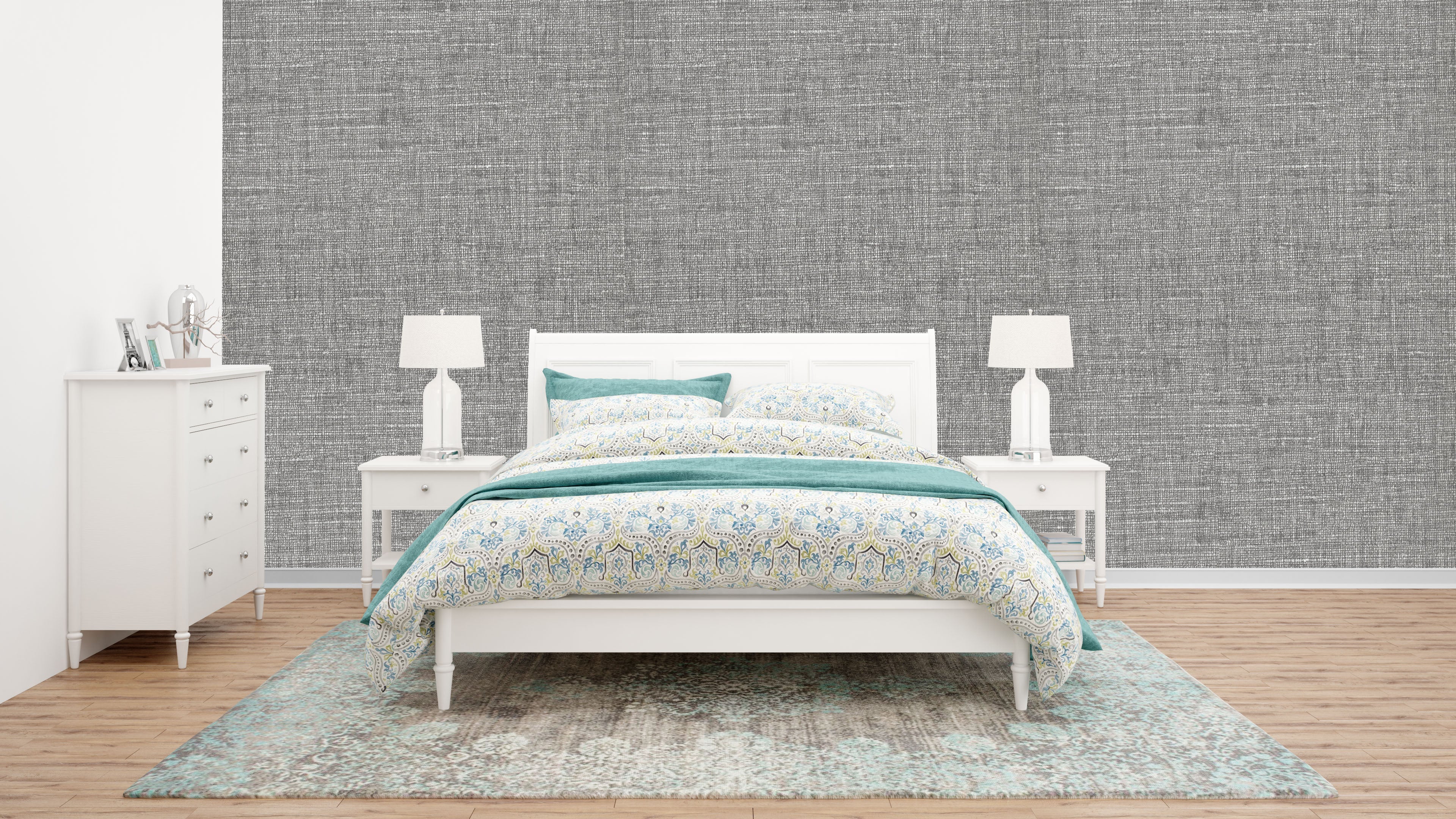 Elegant Light Grey Cross-Hatch Wallpaper for Contemporary Interiors