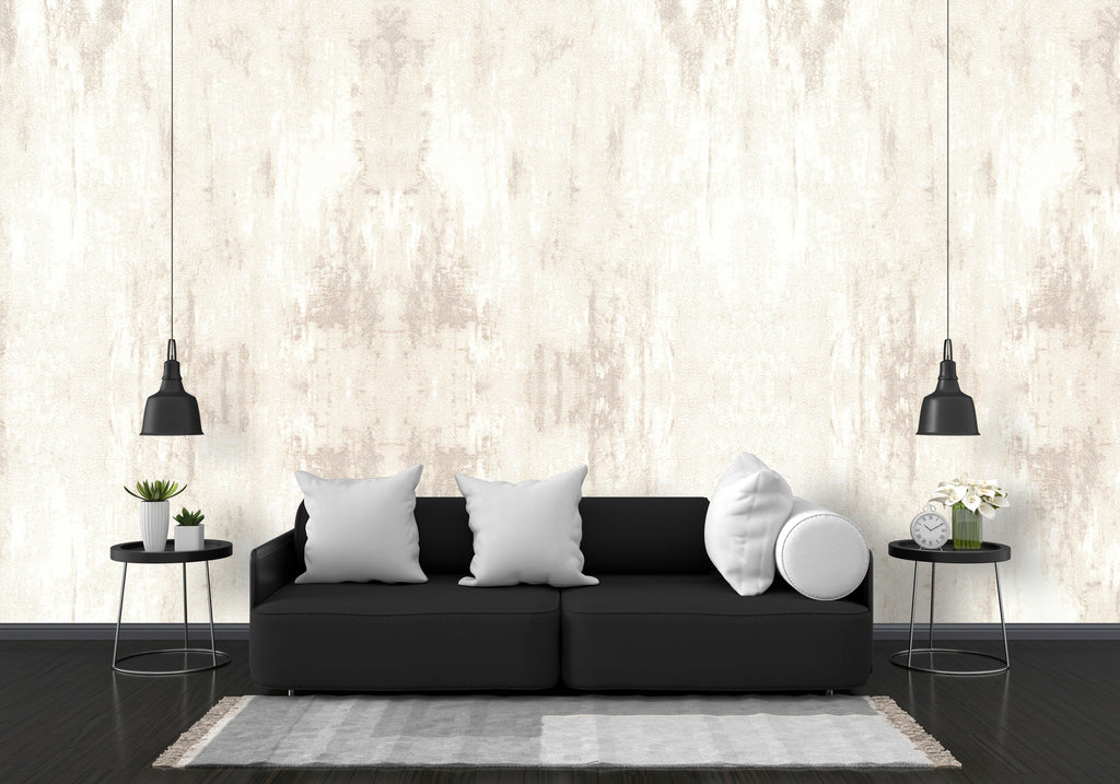Elegant White Textured Wallpaper for Modern Living Rooms
