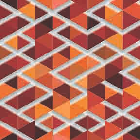 Retro Abstract Geometric Seamless Pattern - Orange & Red Triangles