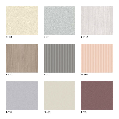 Versatile Plain & Textured Surface Finishes - Various Colors & Materials.