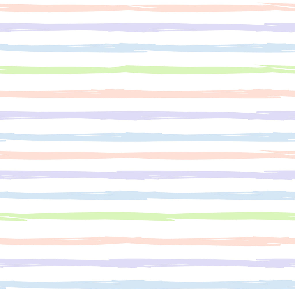 Pastel Brush Stroke Stripe Pattern Wallpaper