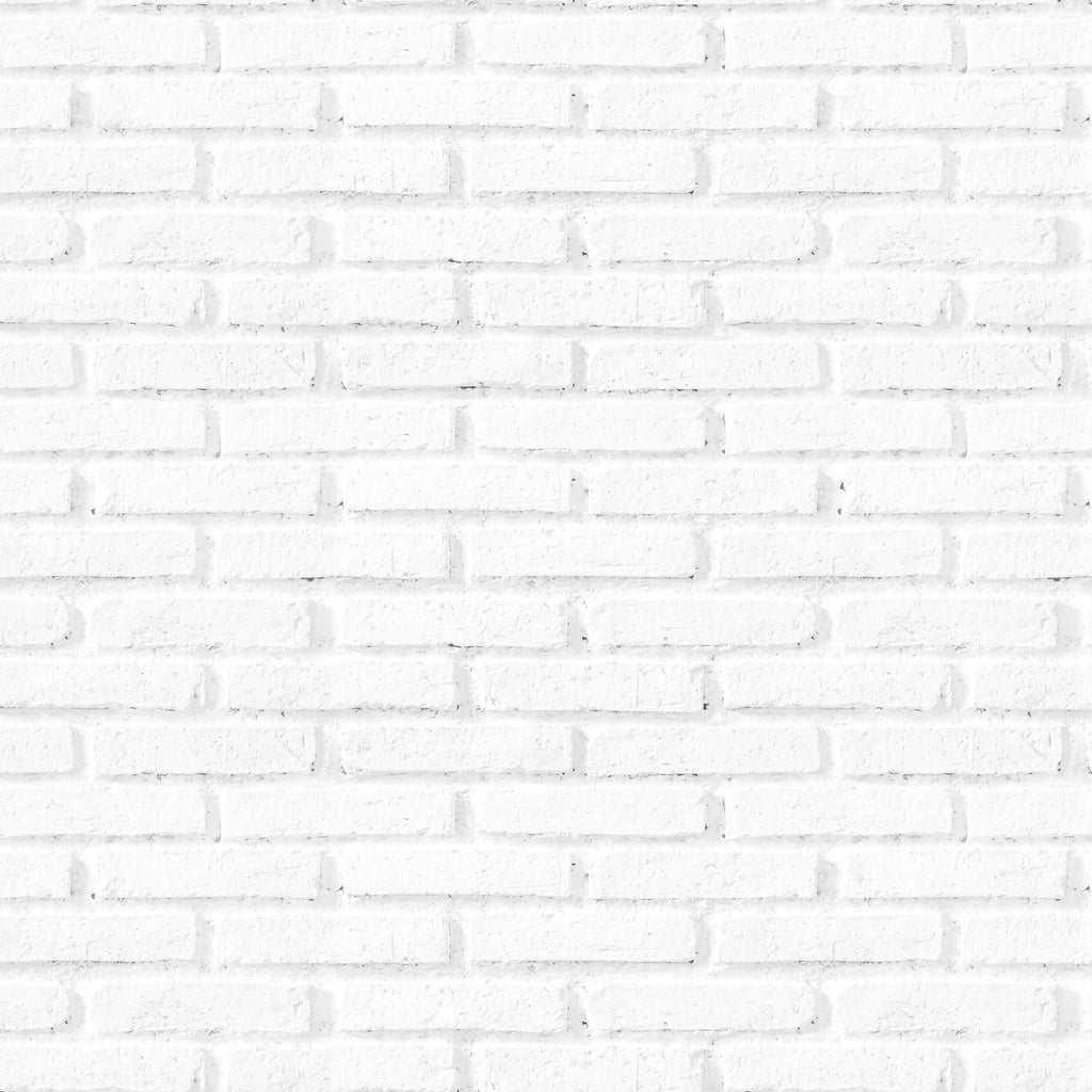 A wallpaper with a white brick pattern.