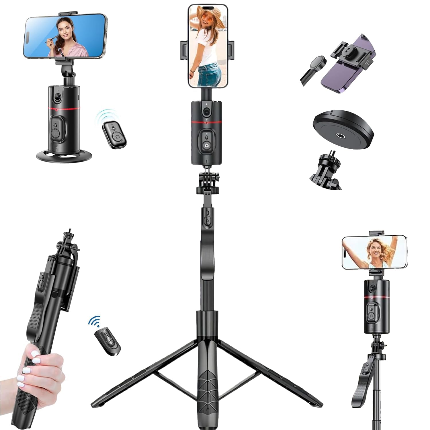 L16 Selfie Stick Aluminum Tripod Stand with Remote