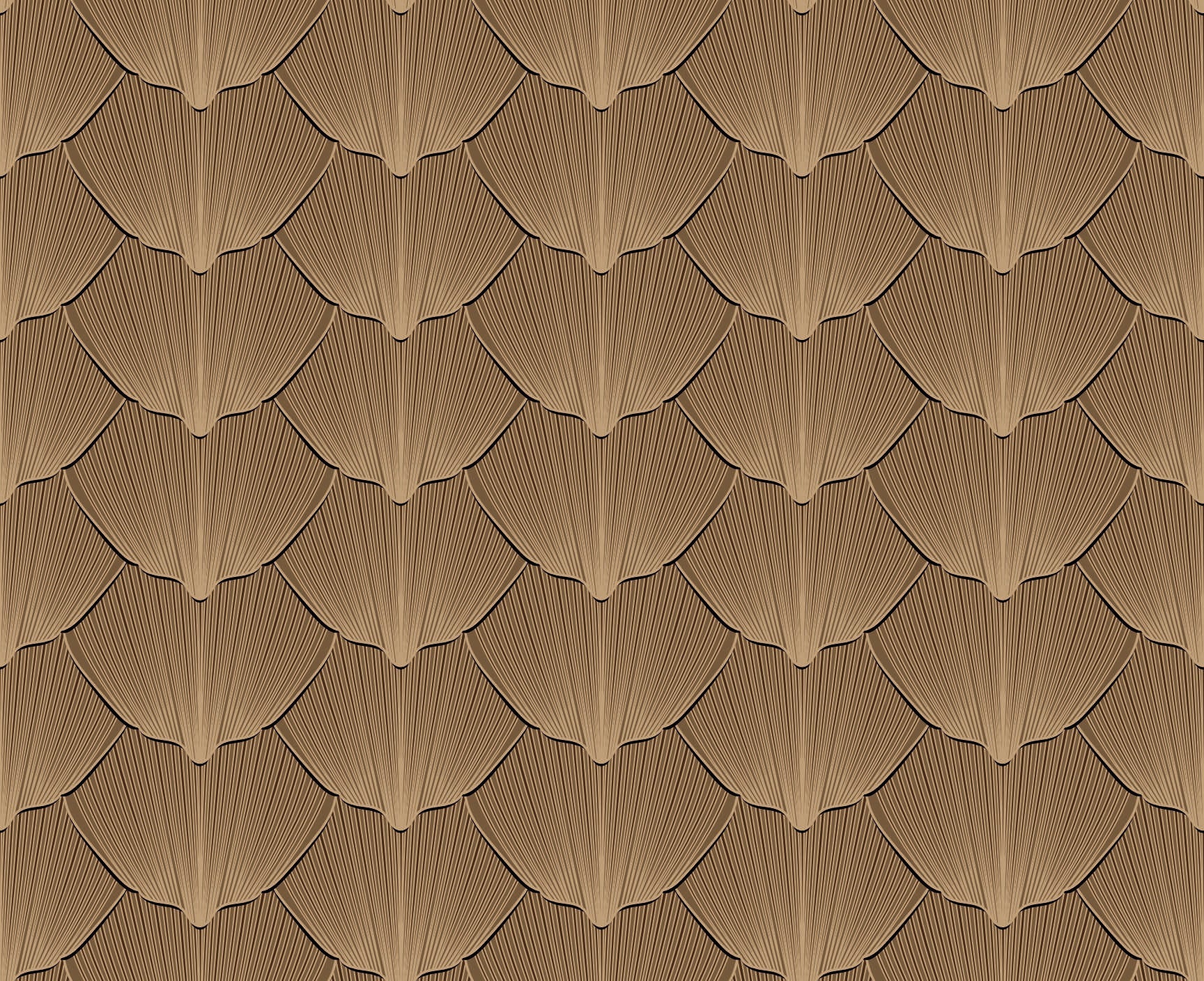 Warm Earth Tone Scale Pattern - Textured Geometric Design