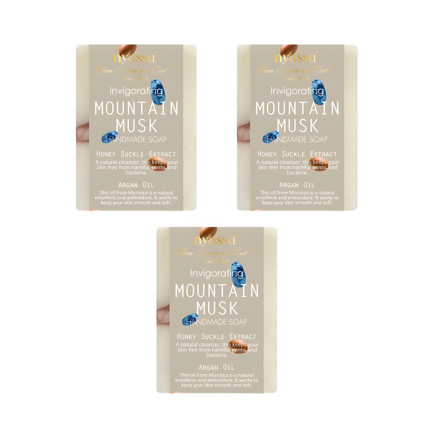 Luxurious Mountain Musk Handmade Natural Bathing Soap 75Gm