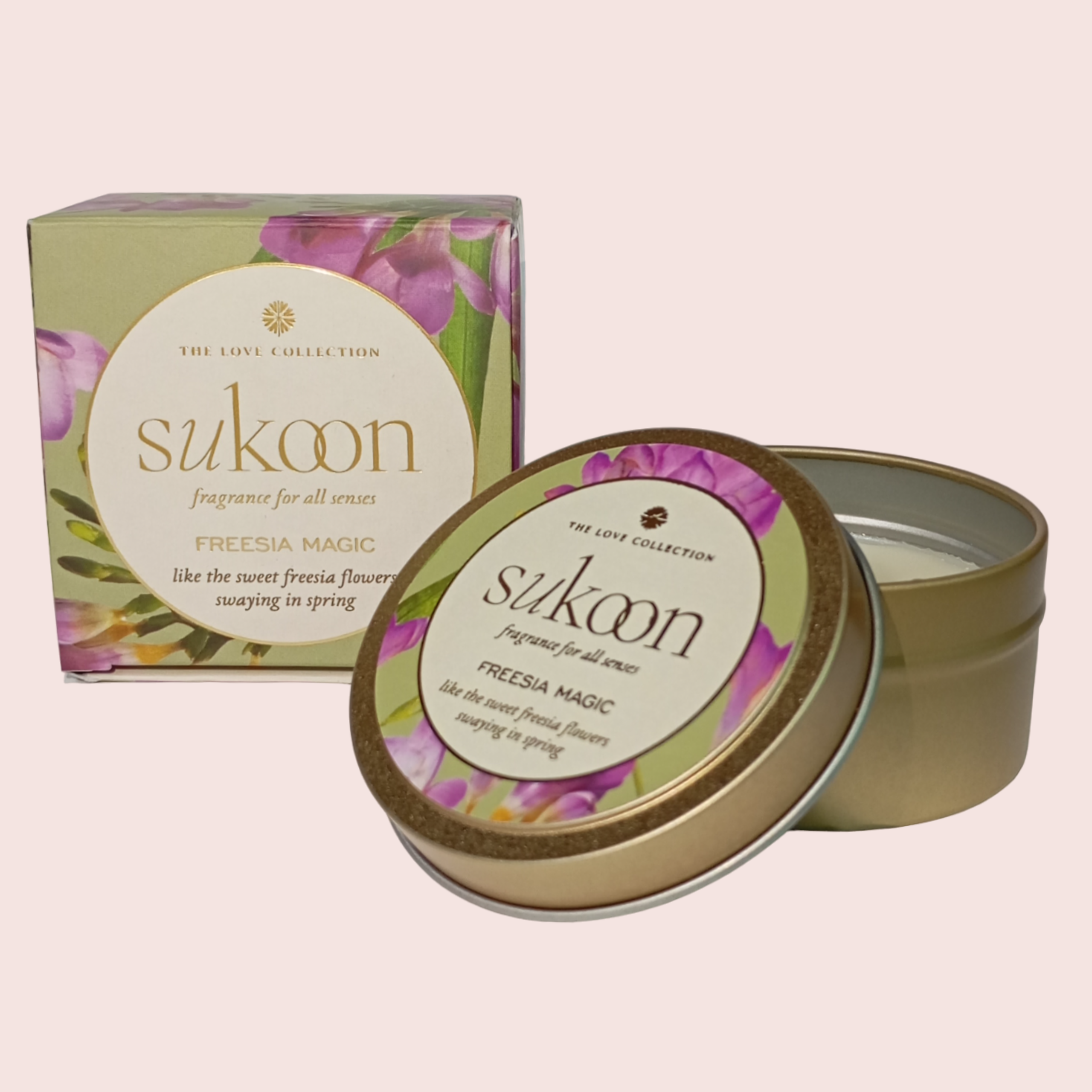 Freesia Magic Scented Candle | Freesia Flowers Floral Fragrance 80gm