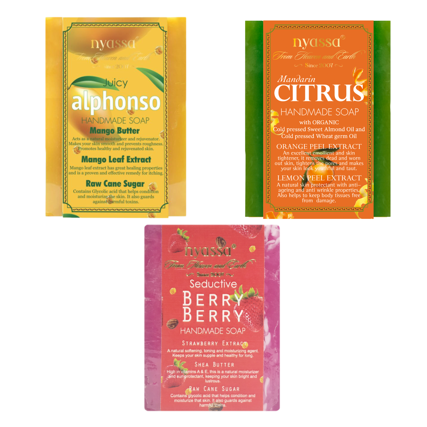 Nyassa Summer Collection -  75g Each  Buy 2 get 1 Free