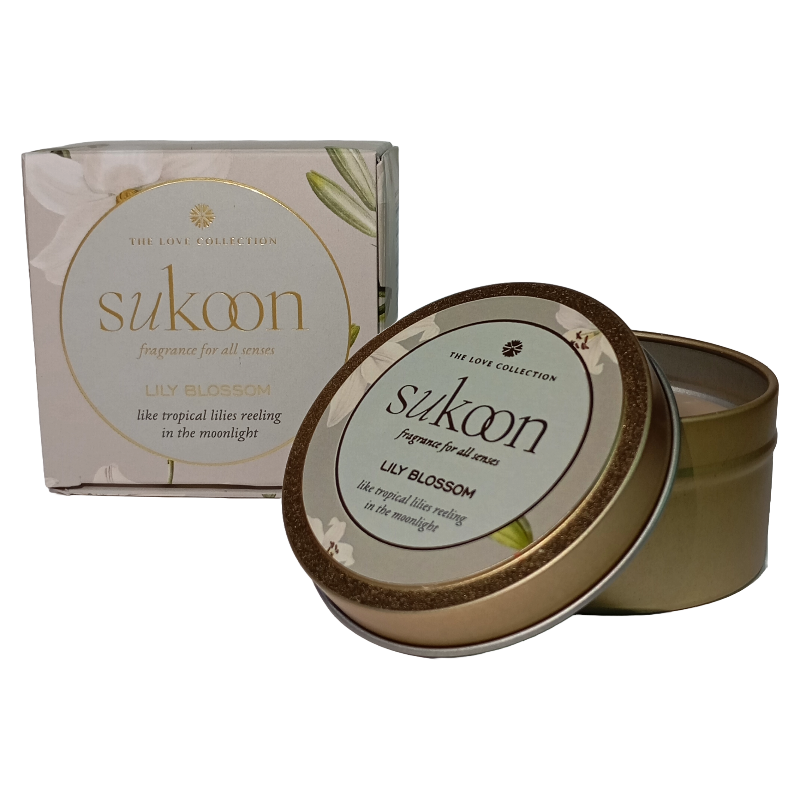 Lily Blossom Scented Candle | Lilies Floral Fragrance 80gm