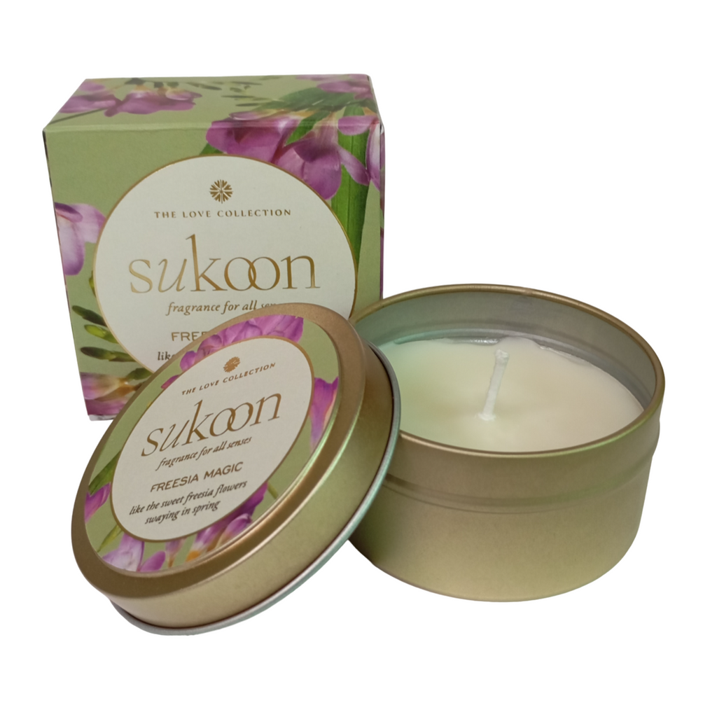 Freesia Magic Scented Candle | Freesia Flowers Floral Fragrance 80gm