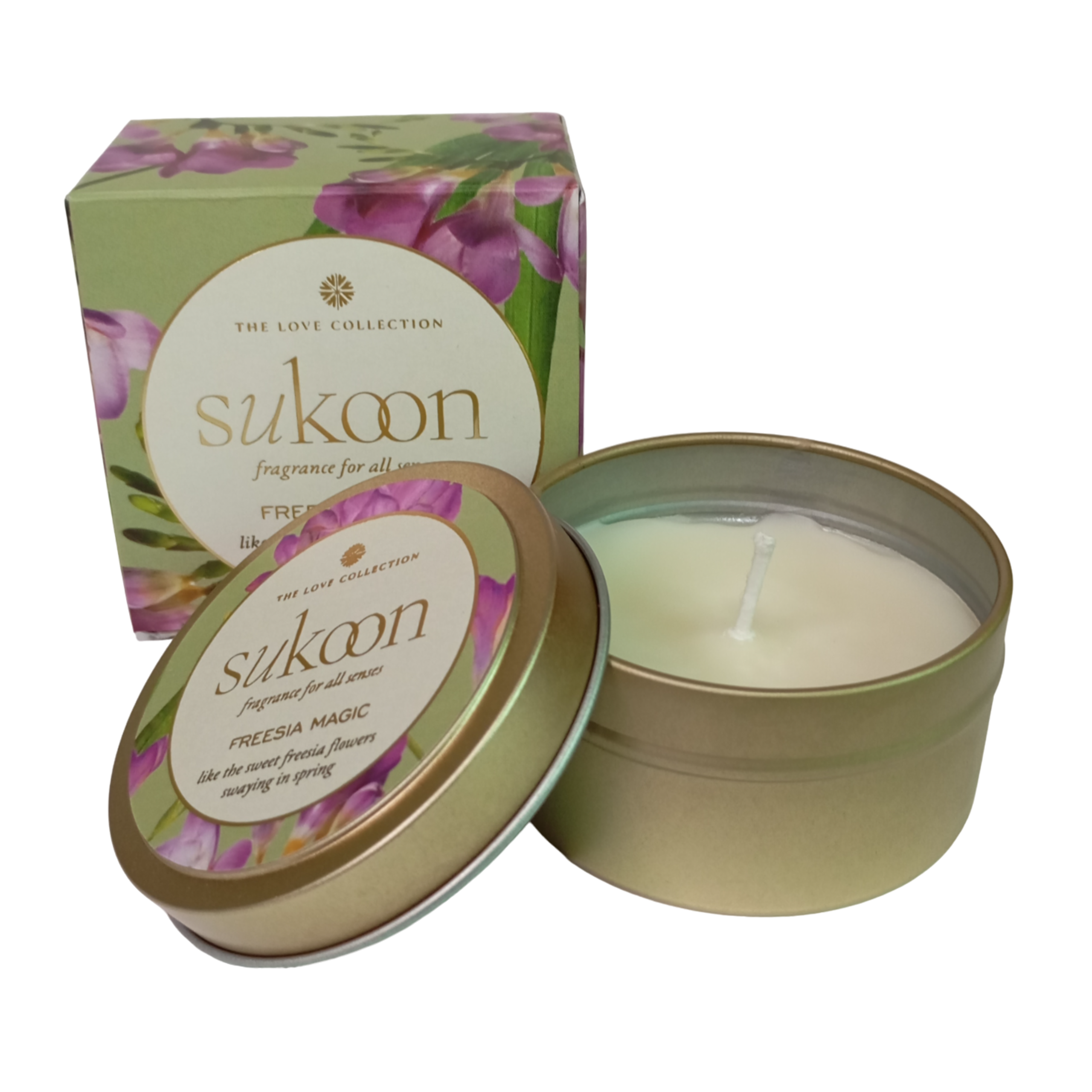 Freesia Magic Scented Candle | Freesia Flowers Floral Fragrance 80gm