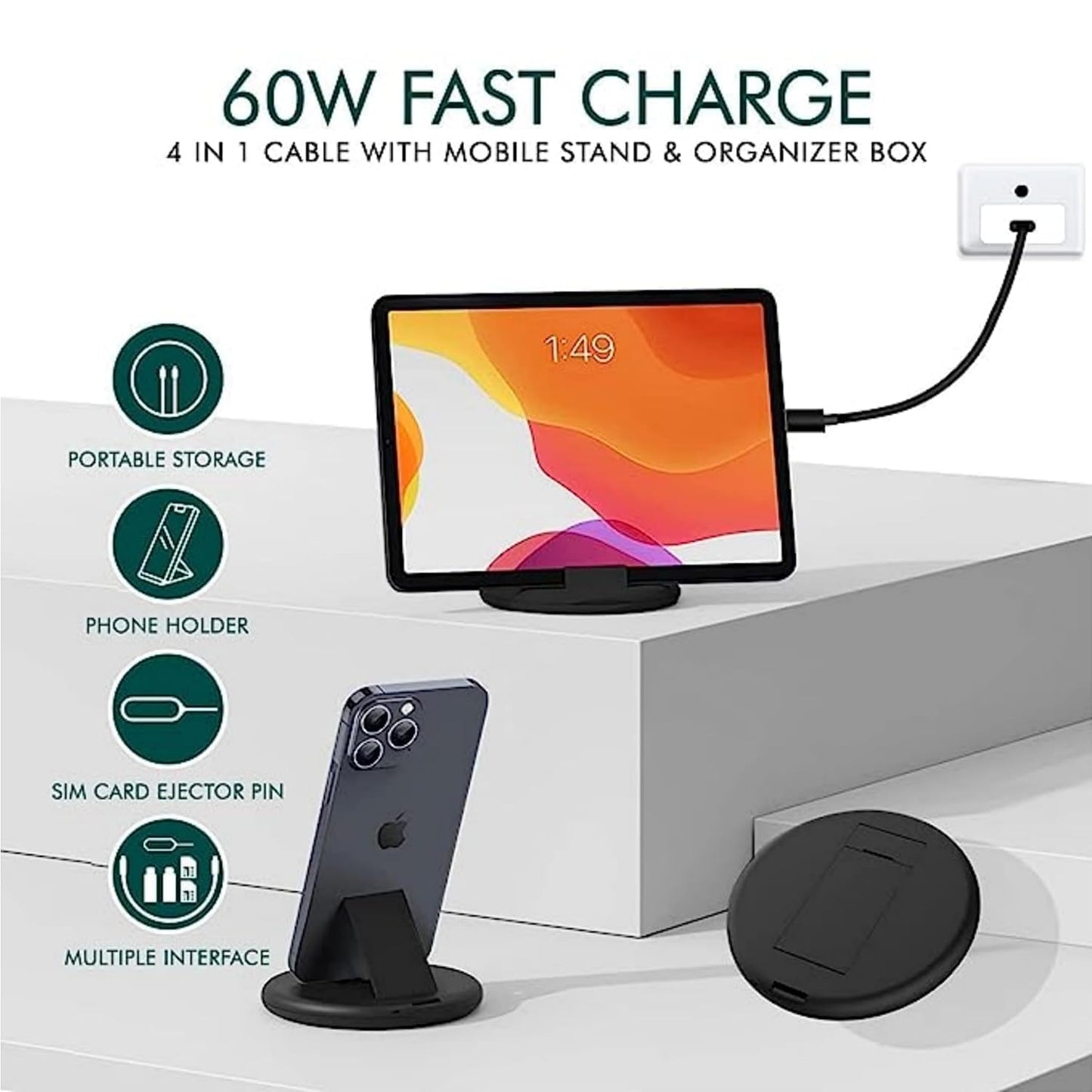 Micro USB, USB Type C, Lightning OTG Adapter
