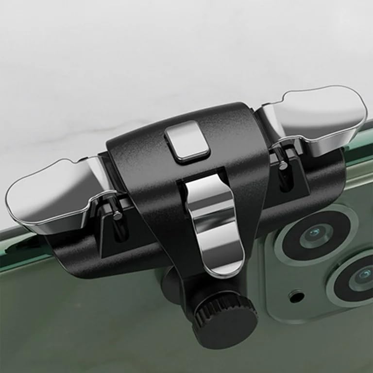 Car mount holder attached to a car's rearview mirror with a clear background