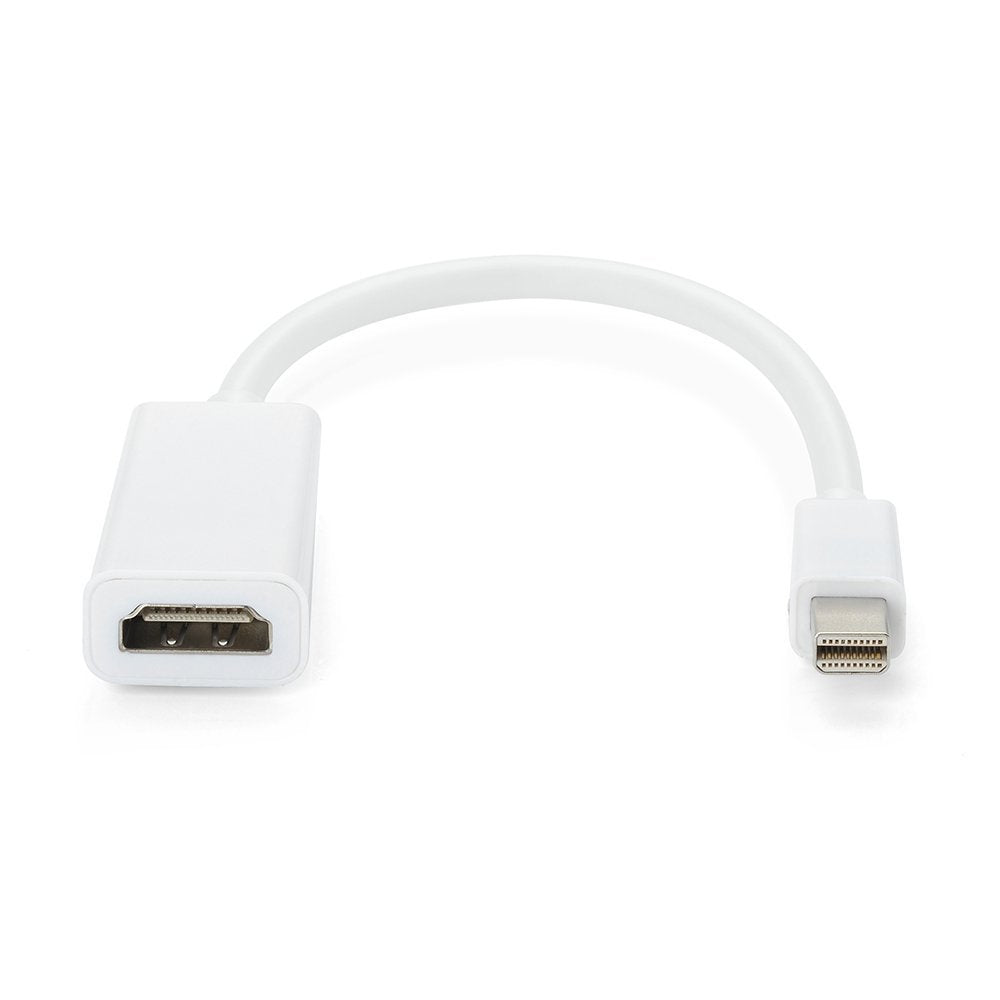 Mini DisplayPort/Thunderbolt to HDMI Male to Female Adaptor Cable (15cm)