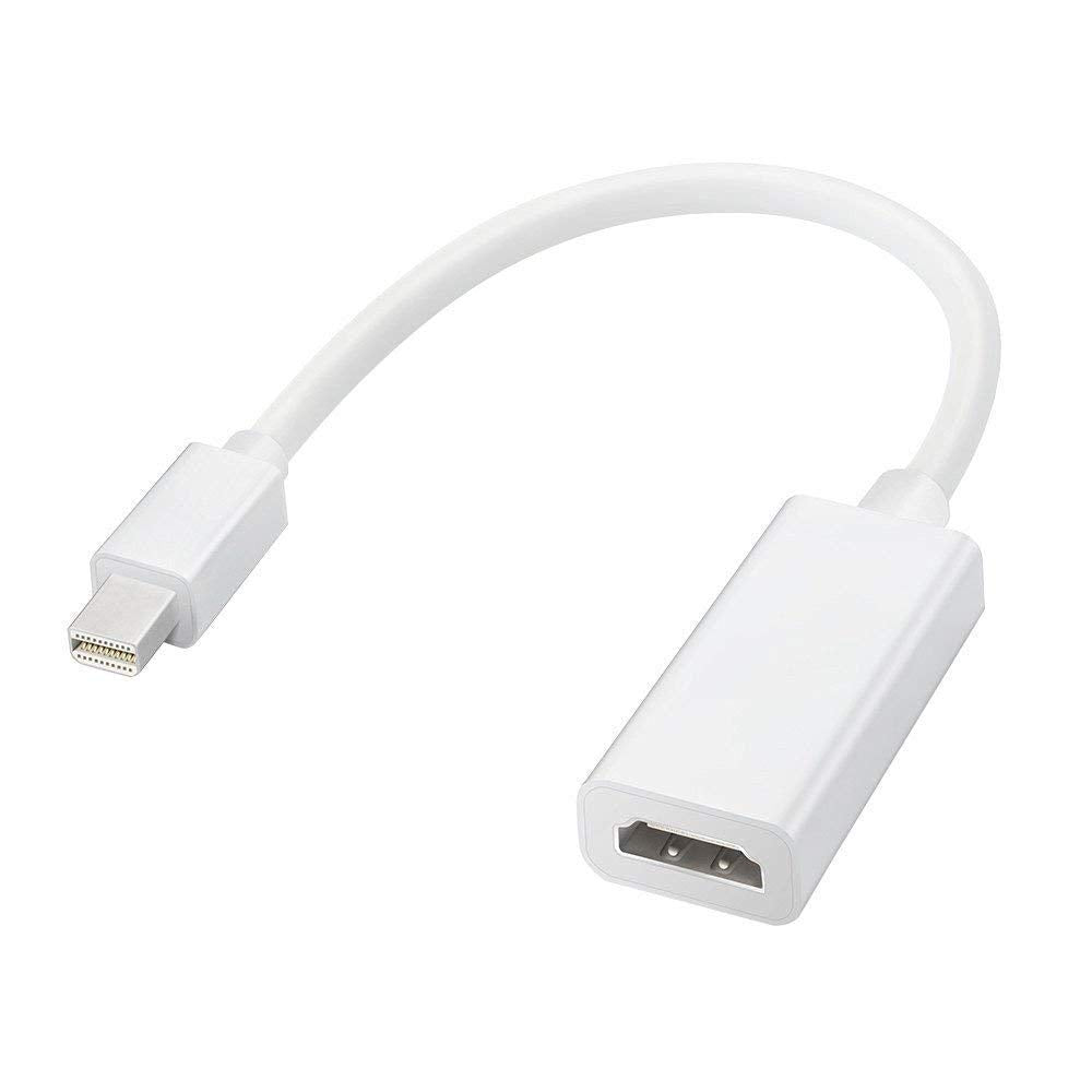 Mini DisplayPort/Thunderbolt to HDMI Male to Female Adaptor Cable (15cm)