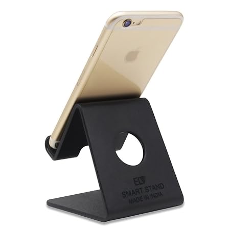 durReey Desktop Cell Phone Tabletop Stand Tablet Stand, Aluminum Stand Holder for Mobile Phone and Tablet (Up to 10.1 inch) - Silver