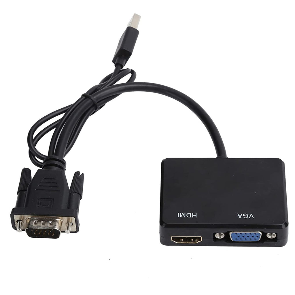 1080p VGA to HDMI Converter with Audio & USB Power - Connect Old PC to New TV / Monitor.