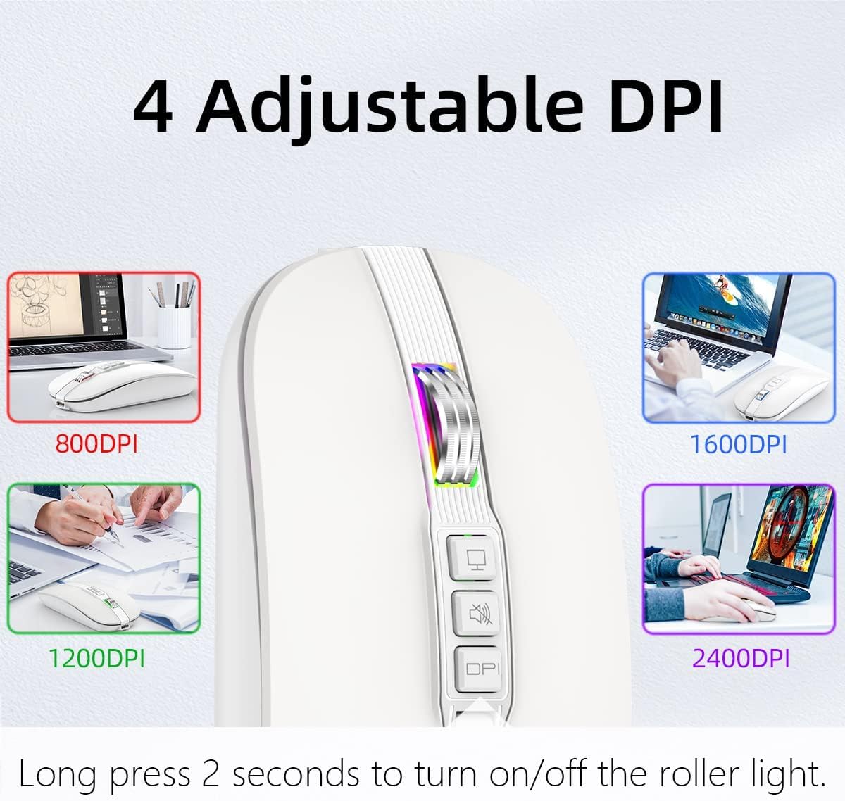 Bluetooth Mouse, Dual Mode Multifunctional Bluetooth Mouse, 