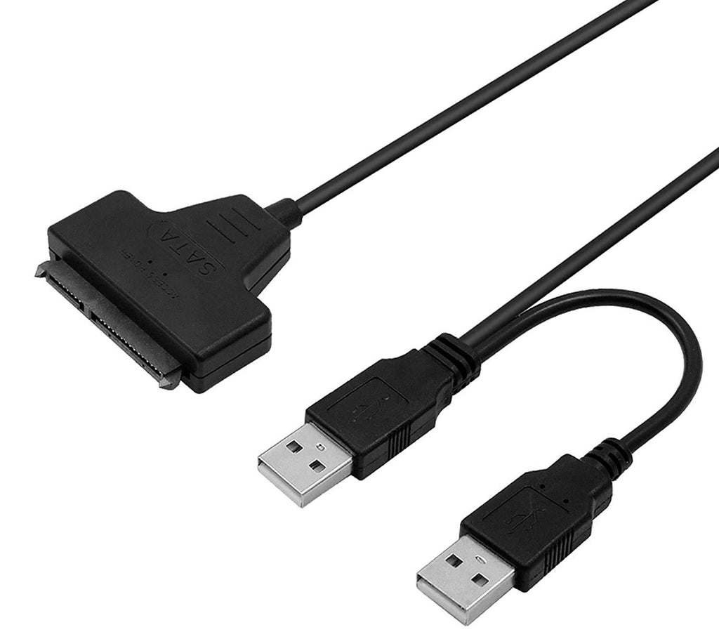 USB 2.0 to SATA Adapter for 2.5" HDD/SSD - 7+15 Pin Cable