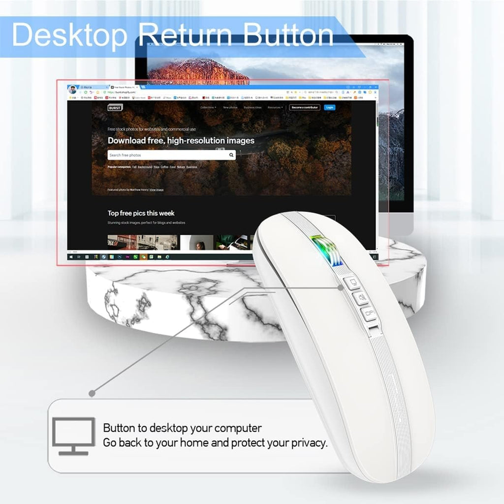 Bluetooth Mouse, Dual Mode Multifunctional Bluetooth Mouse, 