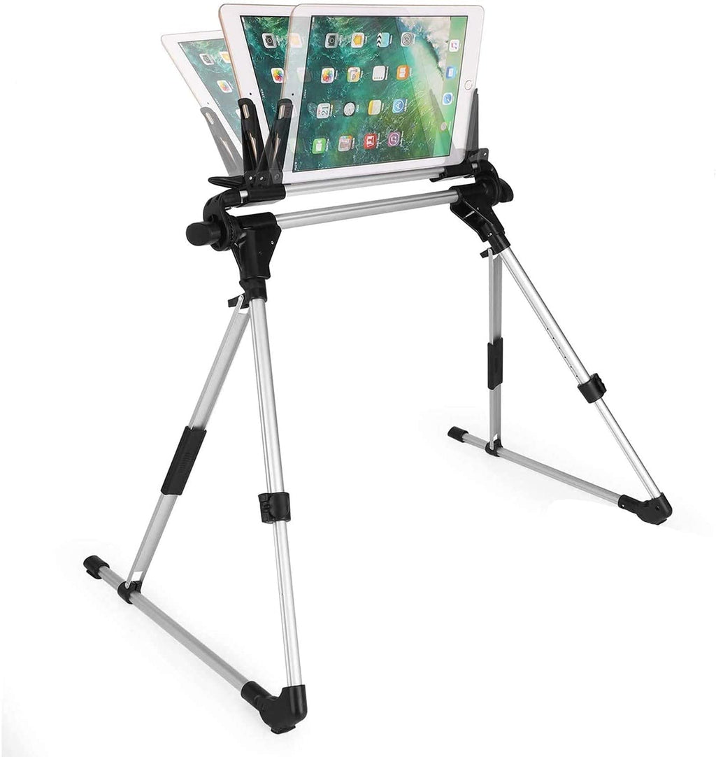 Tablet Holder, 360 Adjustable Phone/Tablet Stand with Steel Arm