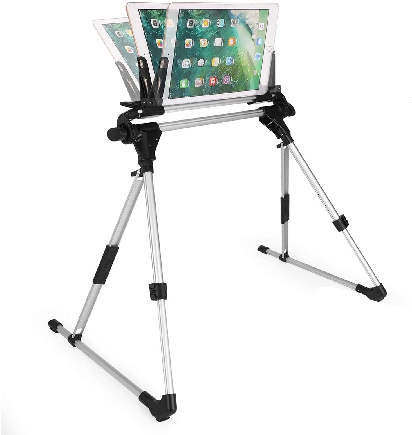 Tablet Holder, 360 Adjustable Phone/Tablet Stand with Steel Arm
