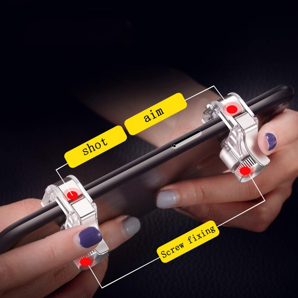 durReey Controller Trigger Aim Key L1 R1 Shooting Fit for Call of Duty COD, PUBG, Knives Out, for Survival Rules, for Survivor Royale, for Critical Ops, etc. (R11)