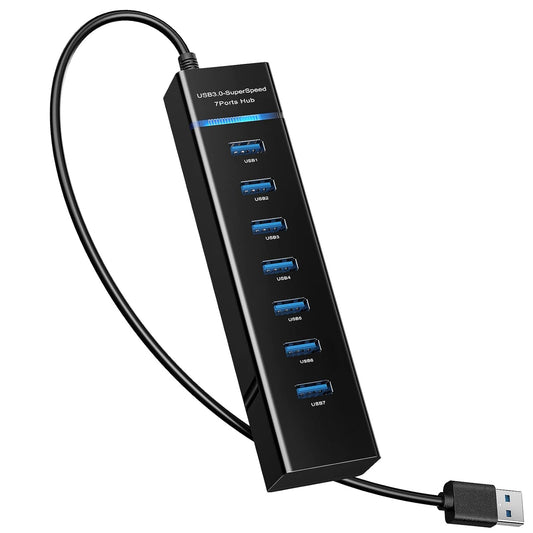 7 port hub, durReey, usb hubs, usb gadgets, usb fan, usb light, rechargeble, durReey, durReey usb flash light