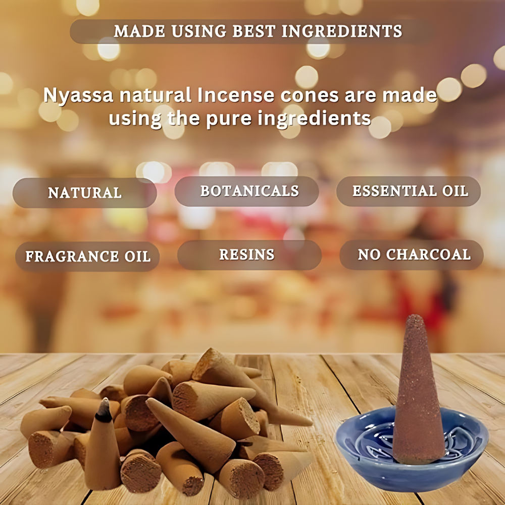 Sandalwood Incense Cone in Tin Box 100gm (Approx. 40 Cones)