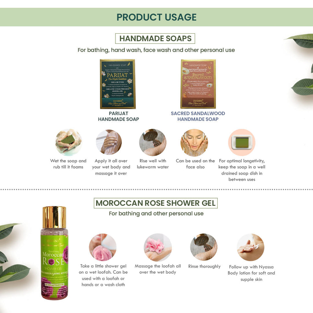 Nyassa Scented Serenity Wooden Gift Set 6 pcs