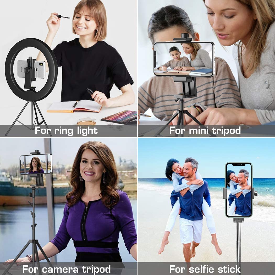 Smartphone tripod mount, phone holder 360 rotation