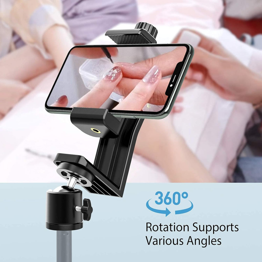 Smartphone tripod mount, phone holder 360 rotation