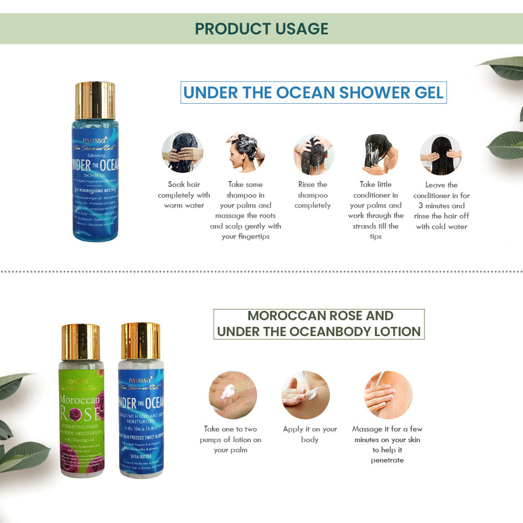 Nyassa Scented Serenity Wooden Gift Set 6 pcs