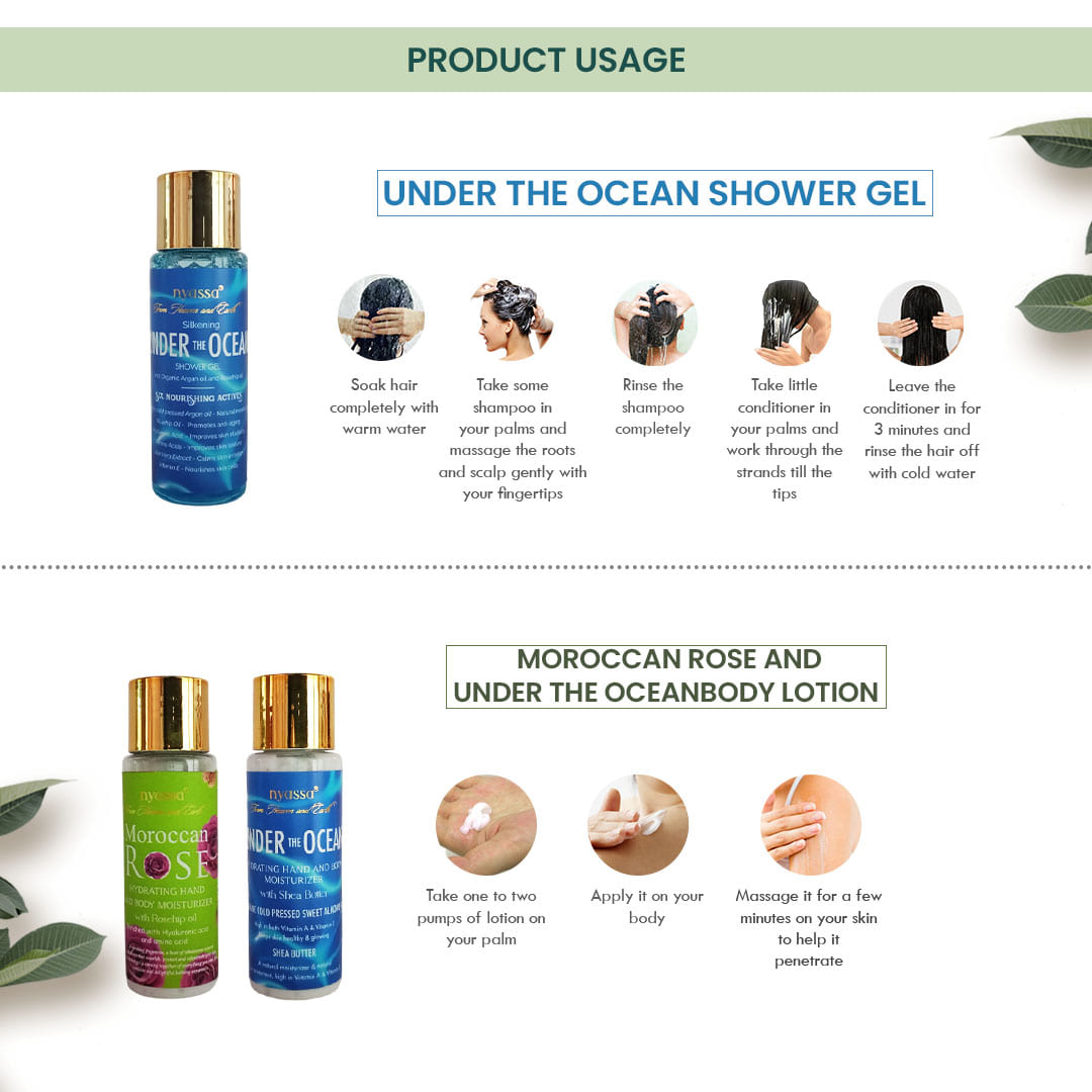 Nyassa Scented Serenity Wooden Gift Set 6 pcs